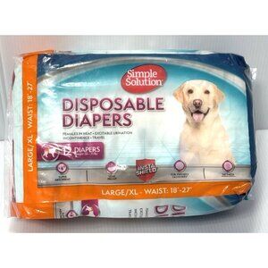 Simple Solution Female Dog Diapers Large XL 18-27in Leakproof Absorbent CorePro+